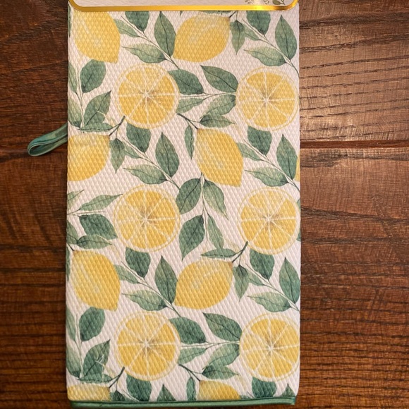 Farmhouse Lemons & Leaves Dish Drying Mat, Lemons, Lemon Slices Dish Drying Mat - Picture 6 of 11